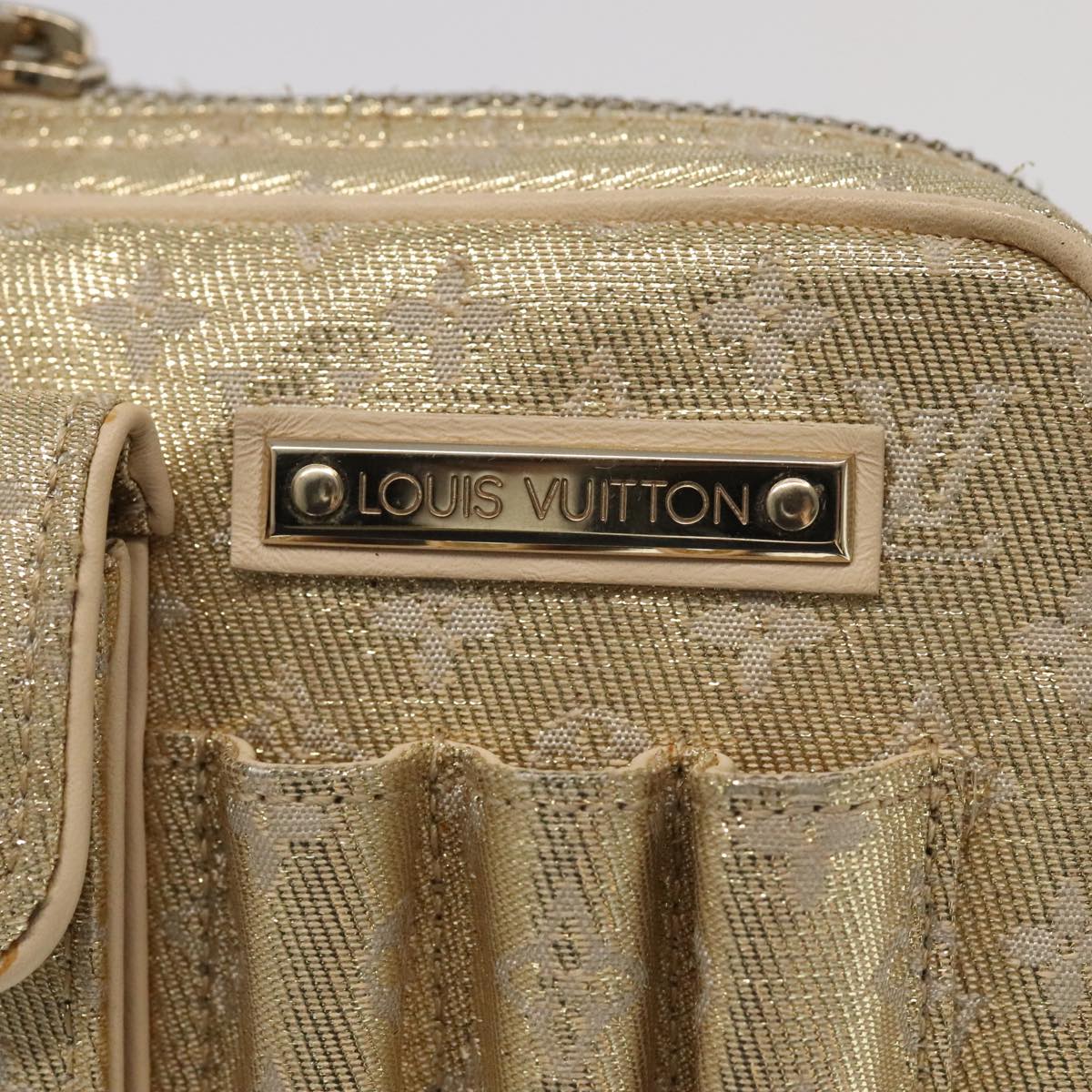 Louis Vuitton Shine Gold Canvas Shoulder Bag