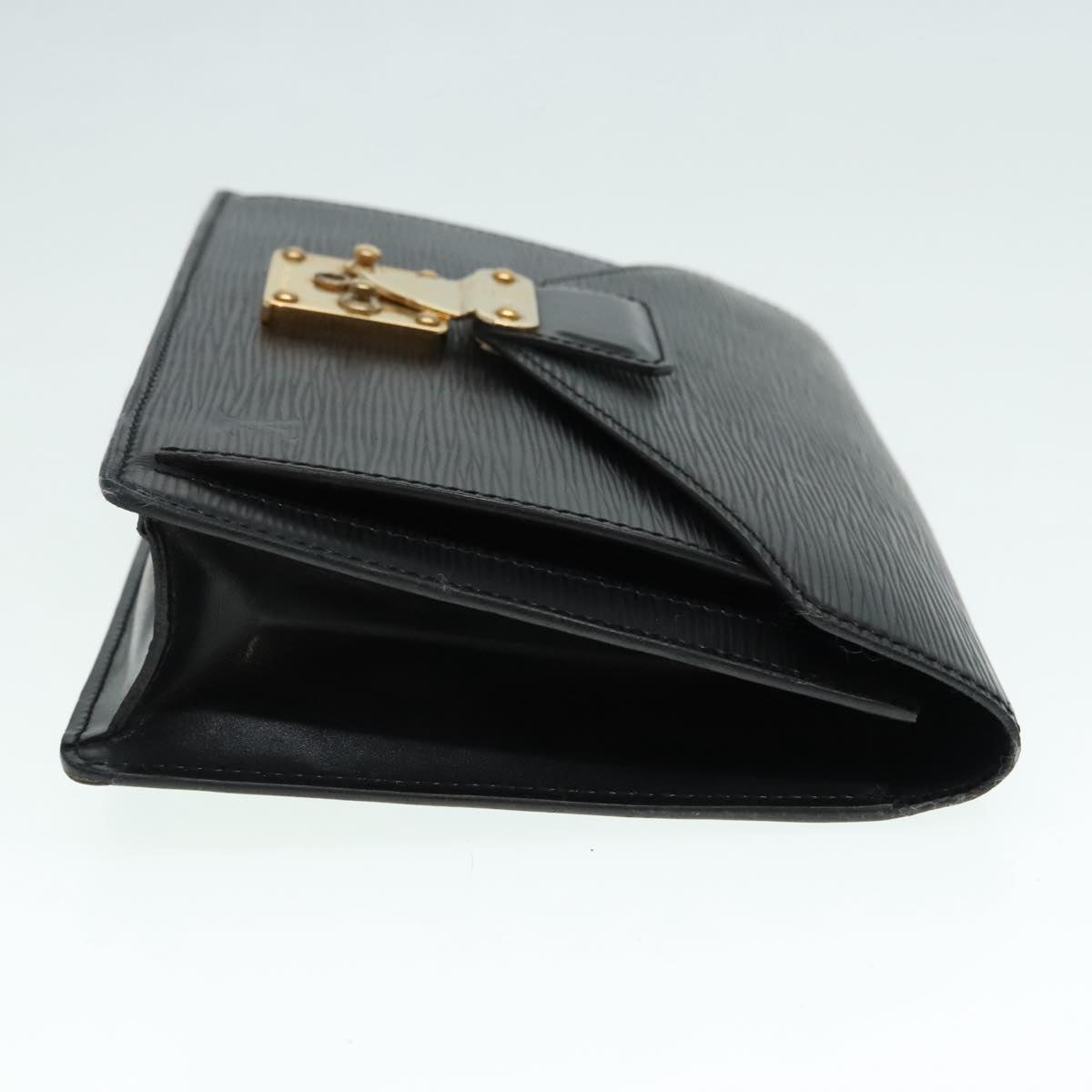 Louis Vuitton Serie Dragonne Black Patent Leather Hand Bag