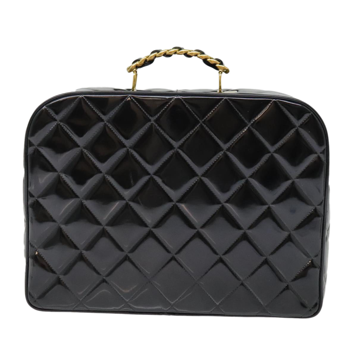 Chanel Black Patent Leather Hand Bag