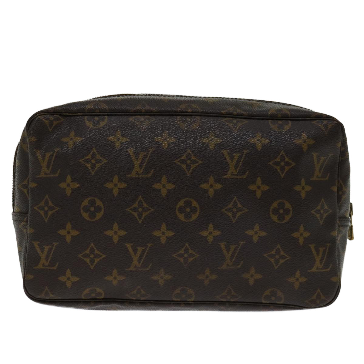 Louis Vuitton Trousse Toilette 28 Brown Canvas Clutch Bag