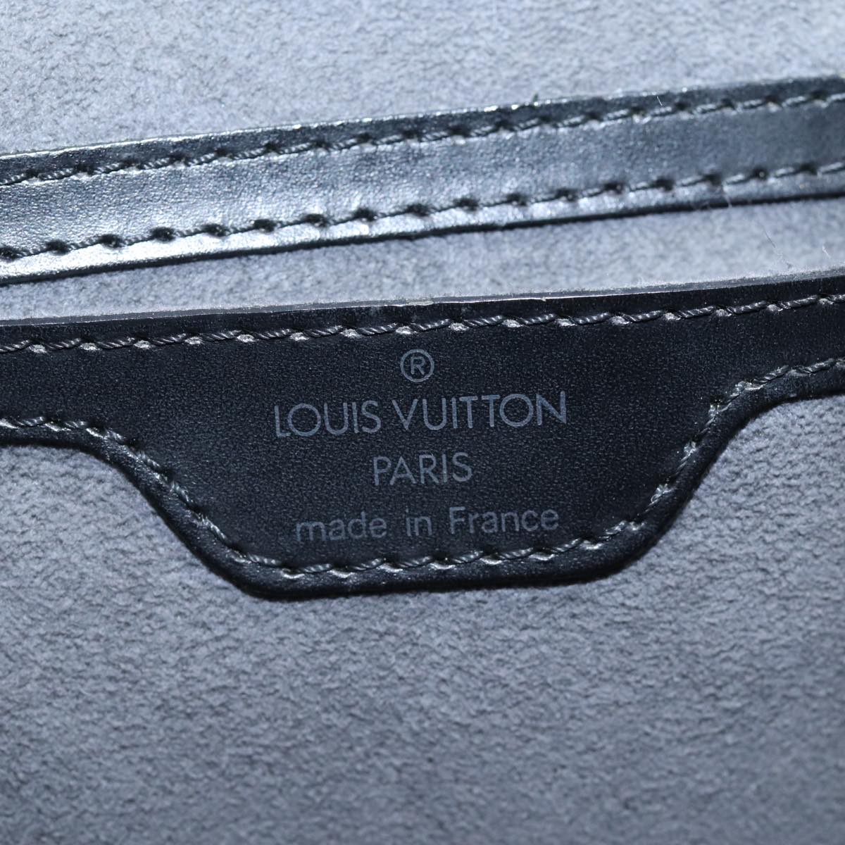 Louis Vuitton Saint Jacques Black Leather Hand Bag