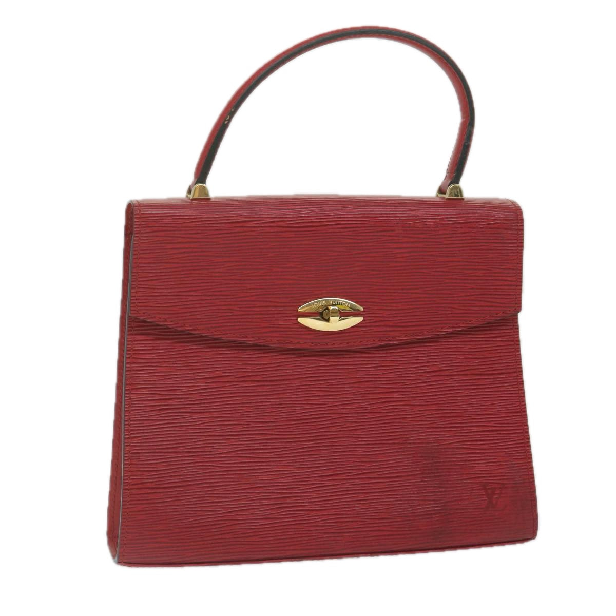 Louis Vuitton Malesherbes Red Leather Hand Bag