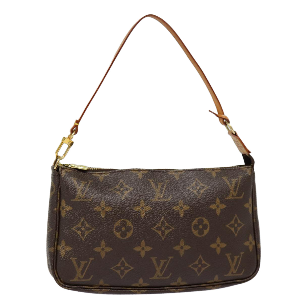 Louis Vuitton Pochette Accessoire Brown Canvas Clutch Bag