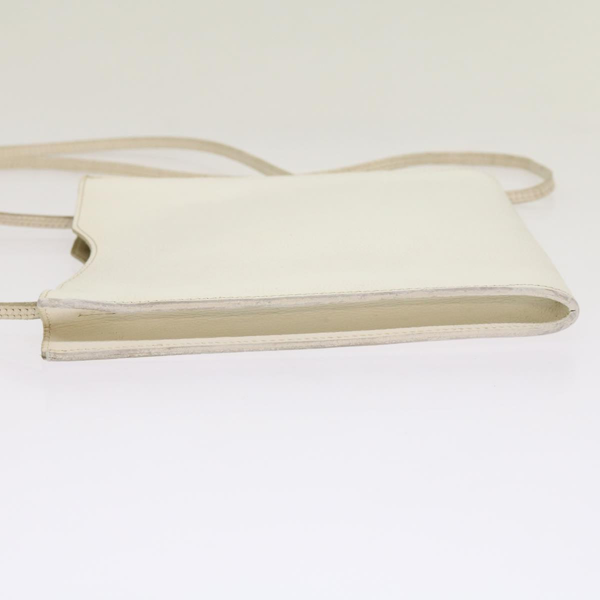 Hermès White Leather Shoulder Bag