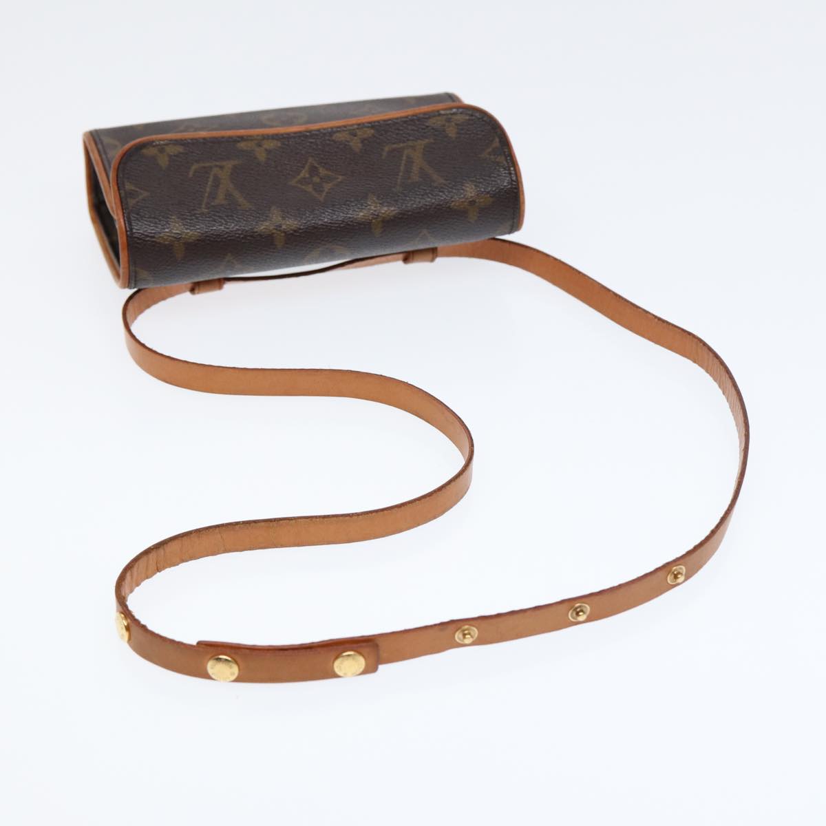 Louis Vuitton Florentine Brown Canvas Clutch Bag