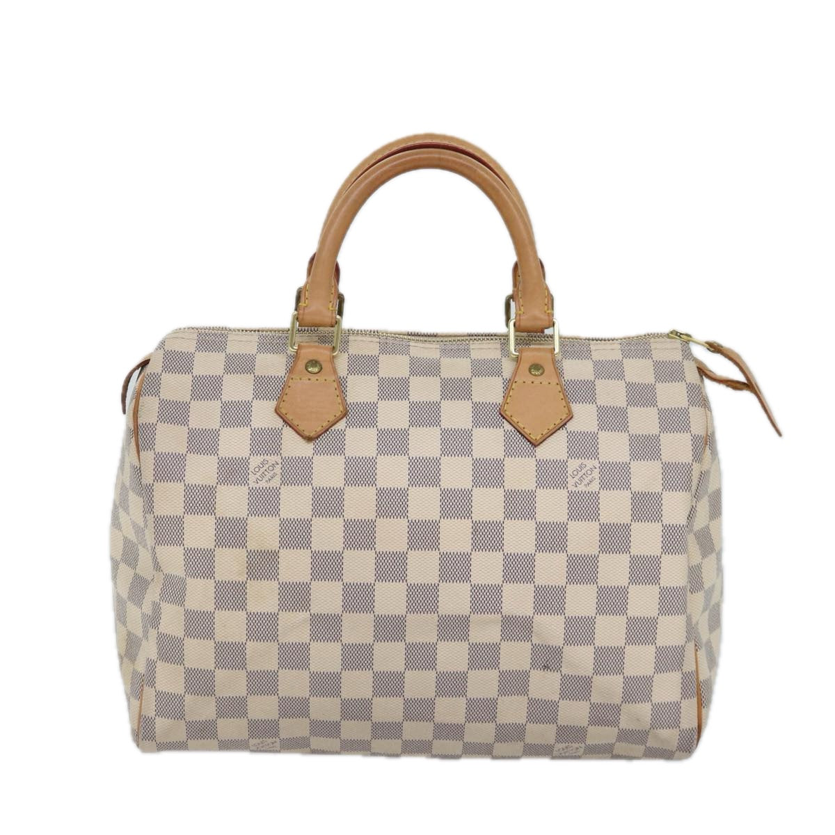 Louis Vuitton Speedy 30 White Canvas Hand Bag