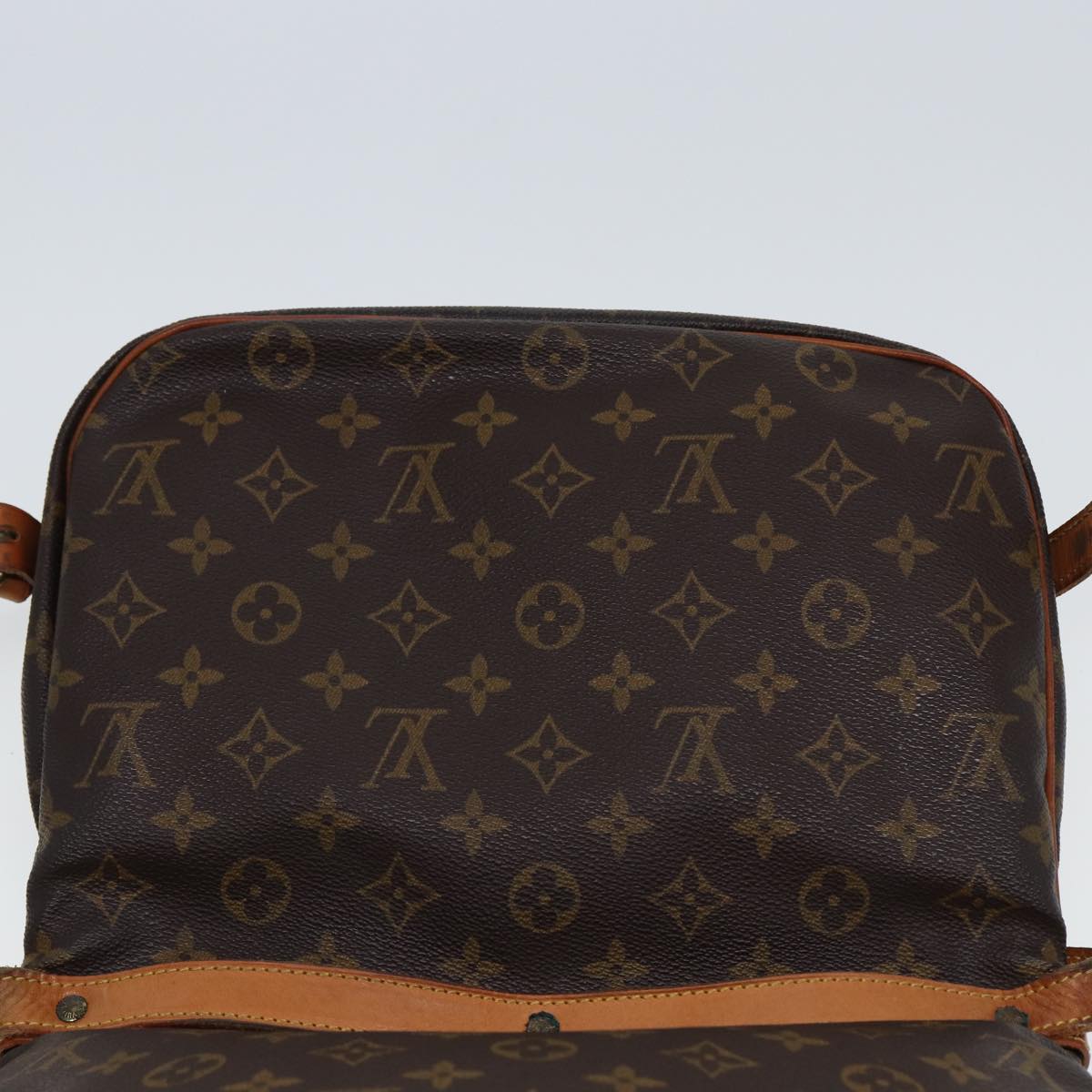 Louis Vuitton Saumur Brown Canvas Shoulder Bag