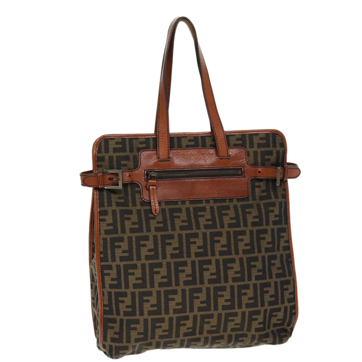 Fendi Zucca Brown Canvas Tote Bag