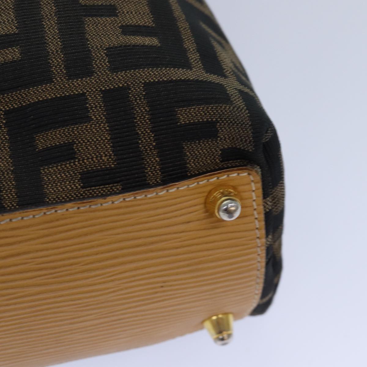 Fendi Zucca Brown Canvas Hand Bag