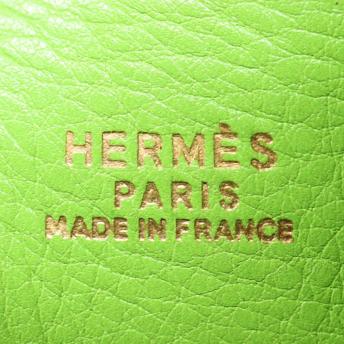 Hermès Green Leather Hand Bag