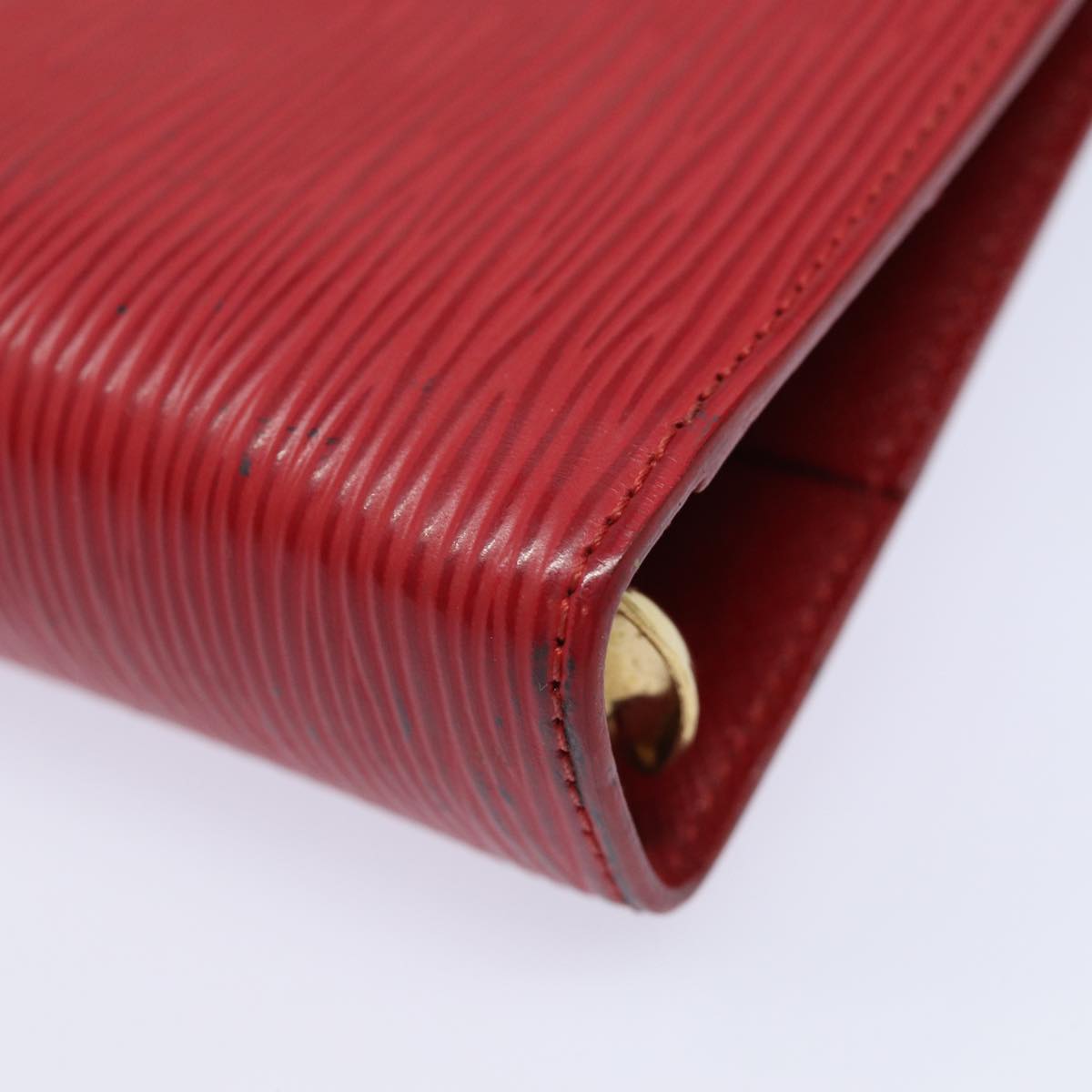 Louis Vuitton Agenda MM Red Leather Wallet Accessories