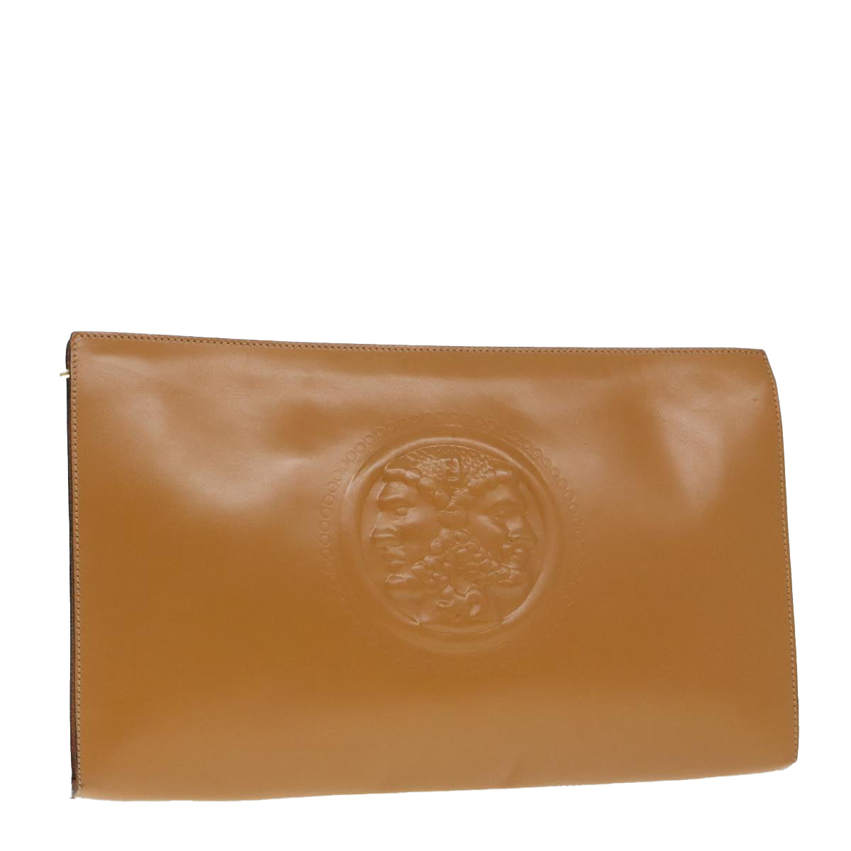 Fendi Brown Leather Clutch Bag