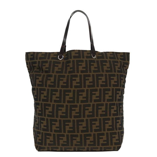 Fendi Zucca Brown Canvas Tote Bag