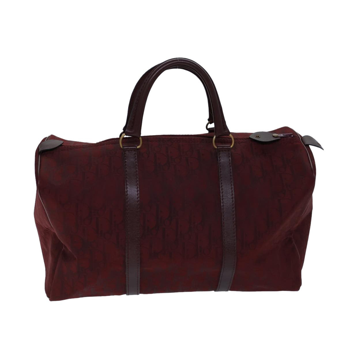 Dior Trotter Burgundy Canvas Travel Bag