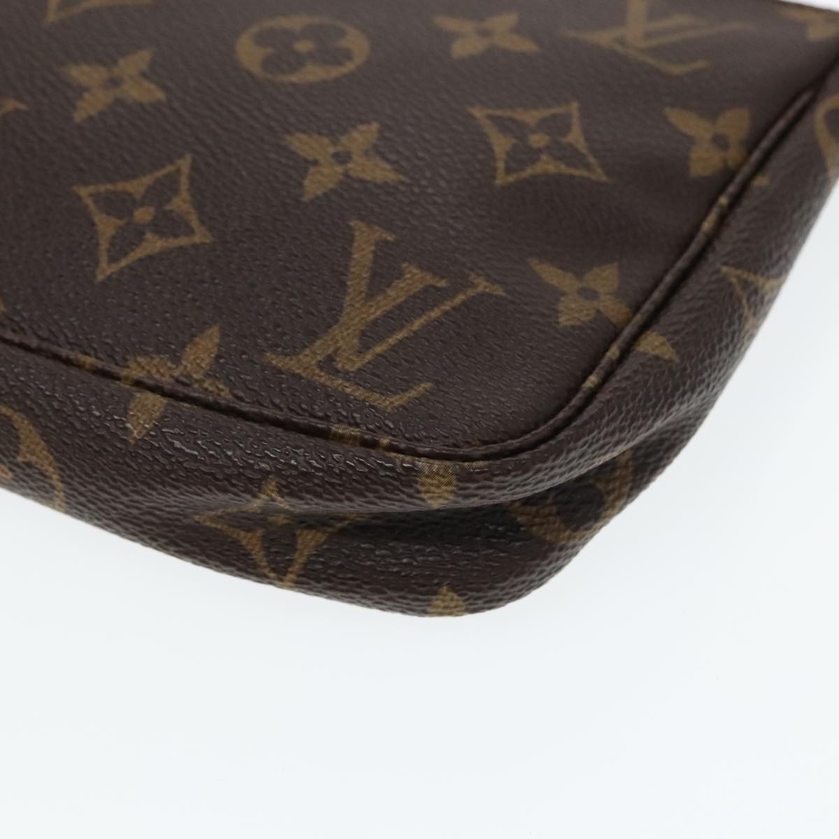 Louis Vuitton Pochette Accessoire Brown Canvas Clutch Bag