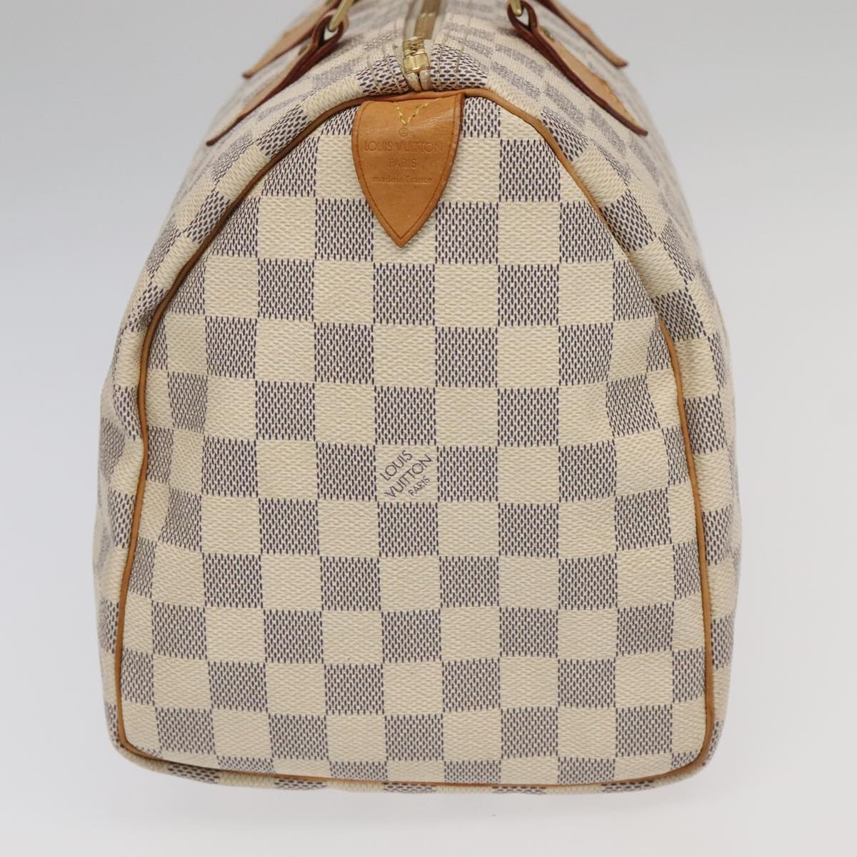 Louis Vuitton Speedy 30 White Canvas Hand Bag