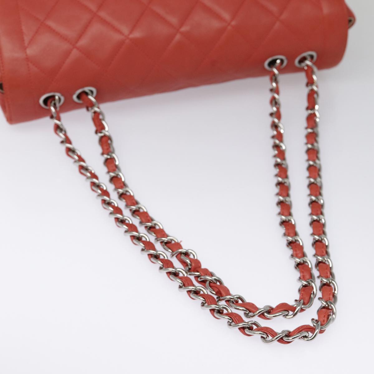 Chanel Timeless Red Leather Shoulder Bag