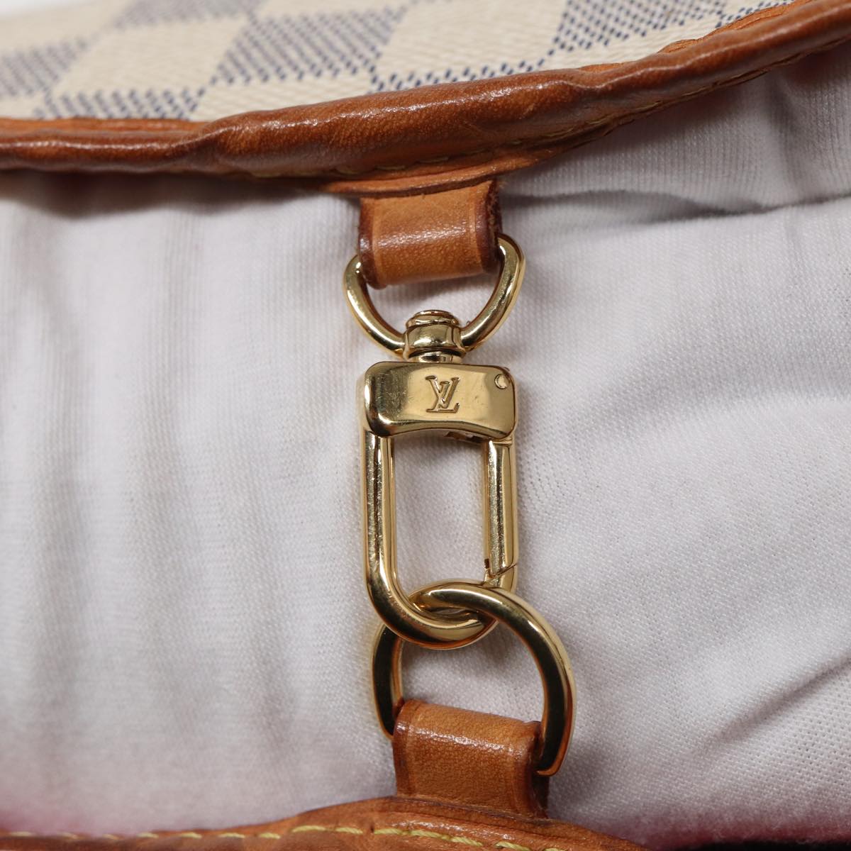 Louis Vuitton Delightful White Canvas Shoulder Bag