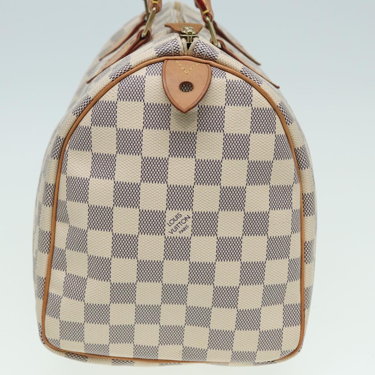 Louis Vuitton Speedy 30 White Canvas Hand Bag