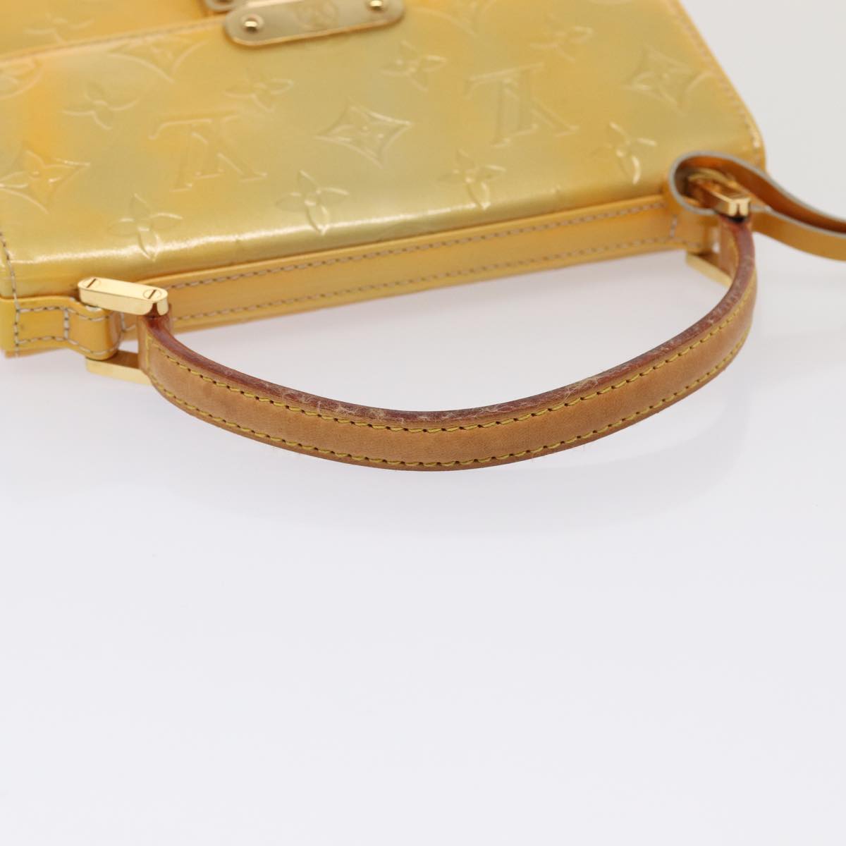 Louis Vuitton Spring Street Camel Patent Leather Hand Bag