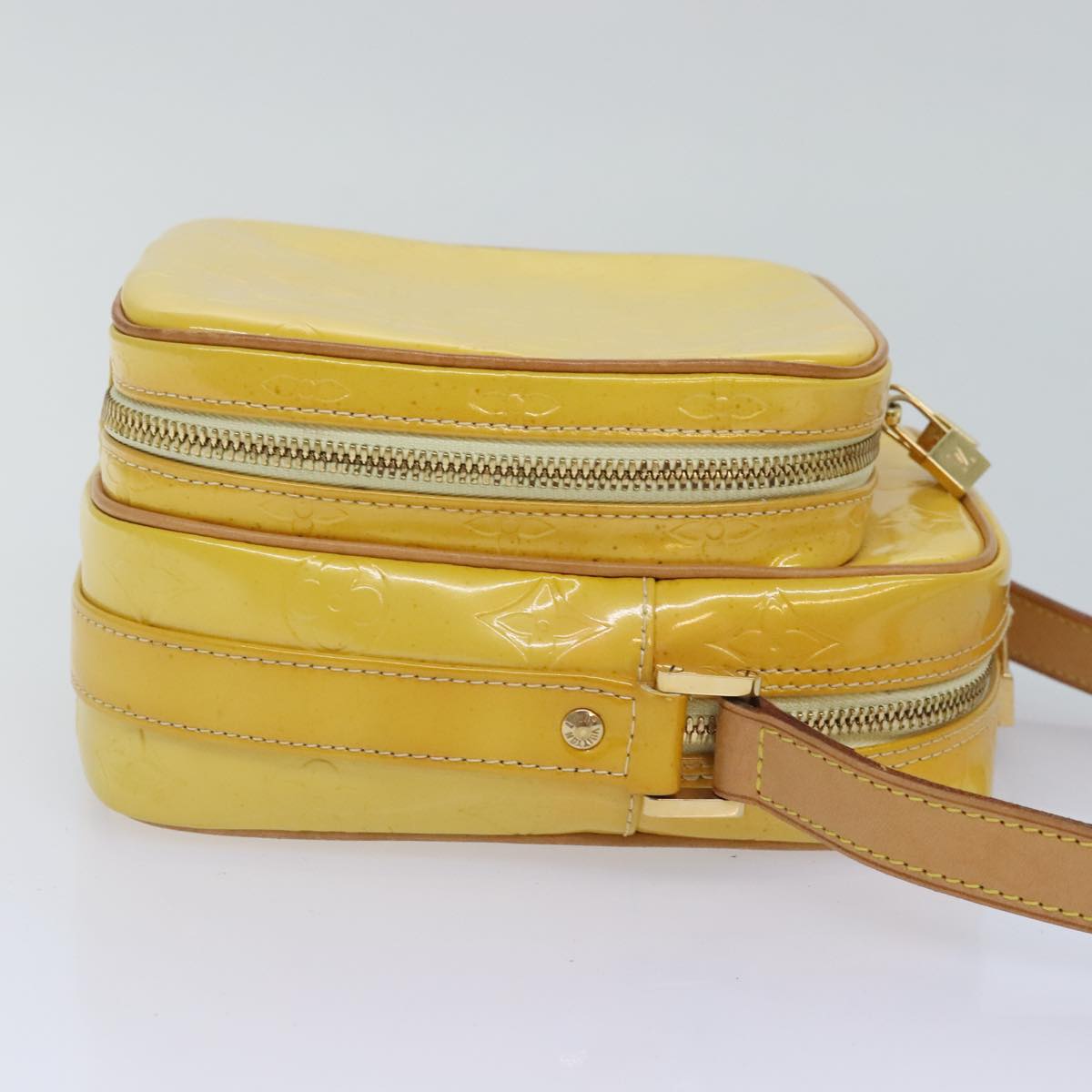 Louis Vuitton Wooster Yellow Patent Leather Shoulder Bag