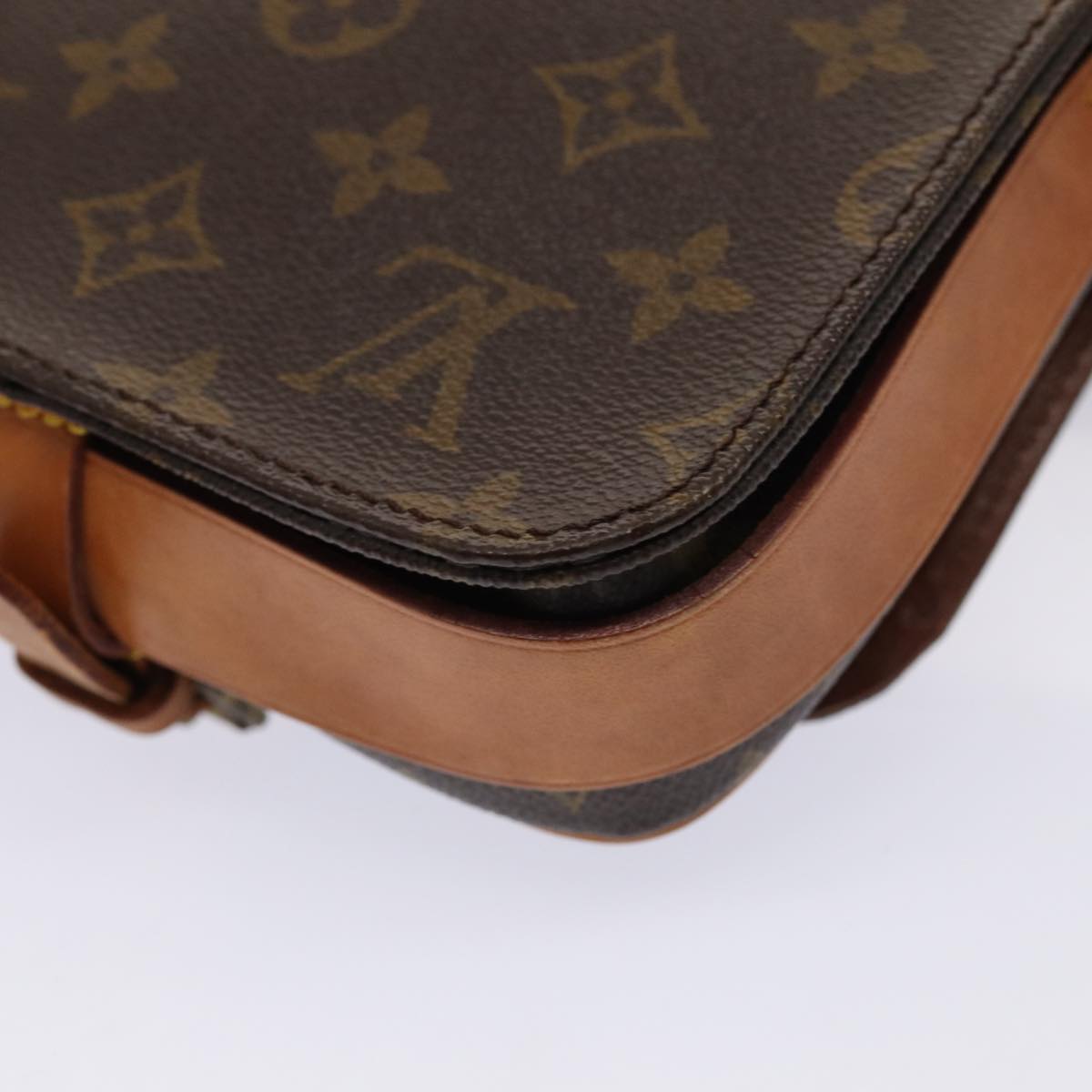 Louis Vuitton Cartouchiere Brown Canvas Shoulder Bag