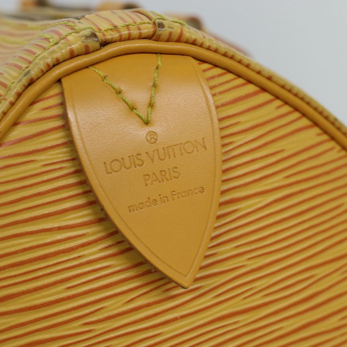 Louis Vuitton Speedy 25 Yellow Patent Leather Hand Bag