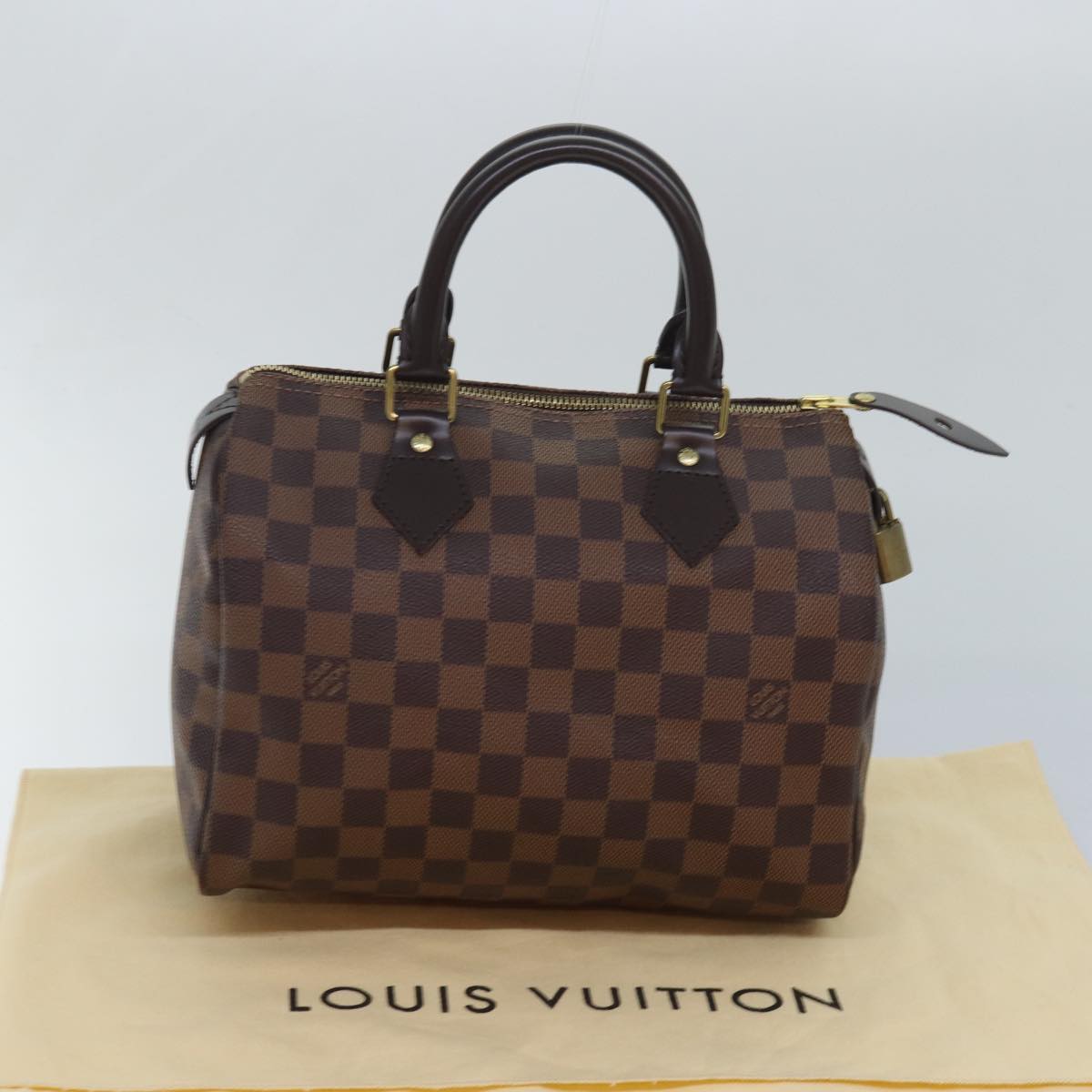 Louis Vuitton Speedy 25 Brown Canvas Hand Bag