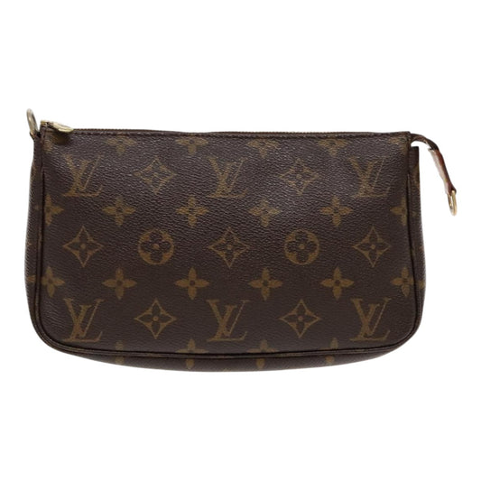 Louis Vuitton Pochette Accessoire Brown Canvas Clutch Bag