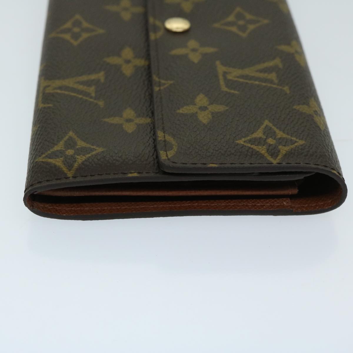 Louis Vuitton Portefeuille Sarah Brown Canvas Wallet Accessories