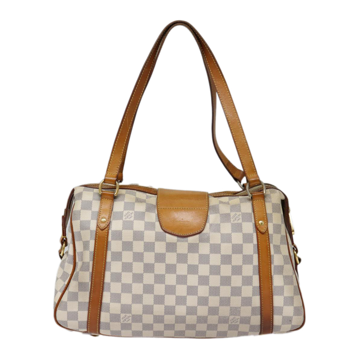 Louis Vuitton Stresa White Canvas Shoulder Bag