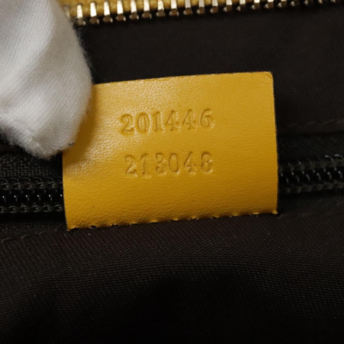 Gucci Diamantissima Yellow Leather Shoulder Bag