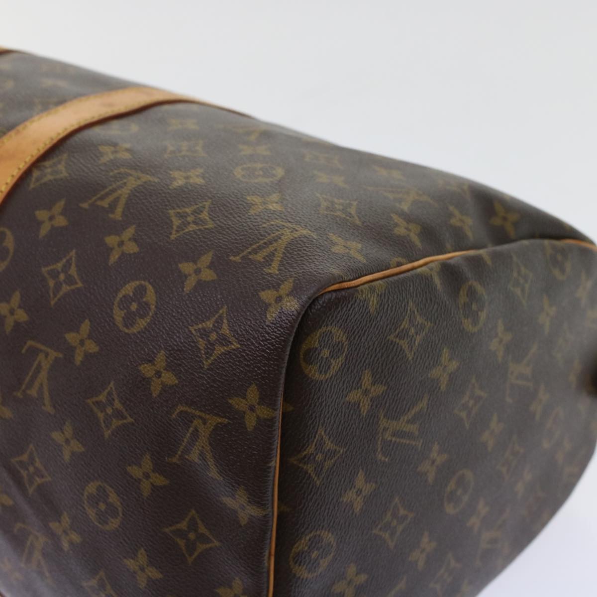 Louis Vuitton Keepall 45 Brown Canvas Travel Bag