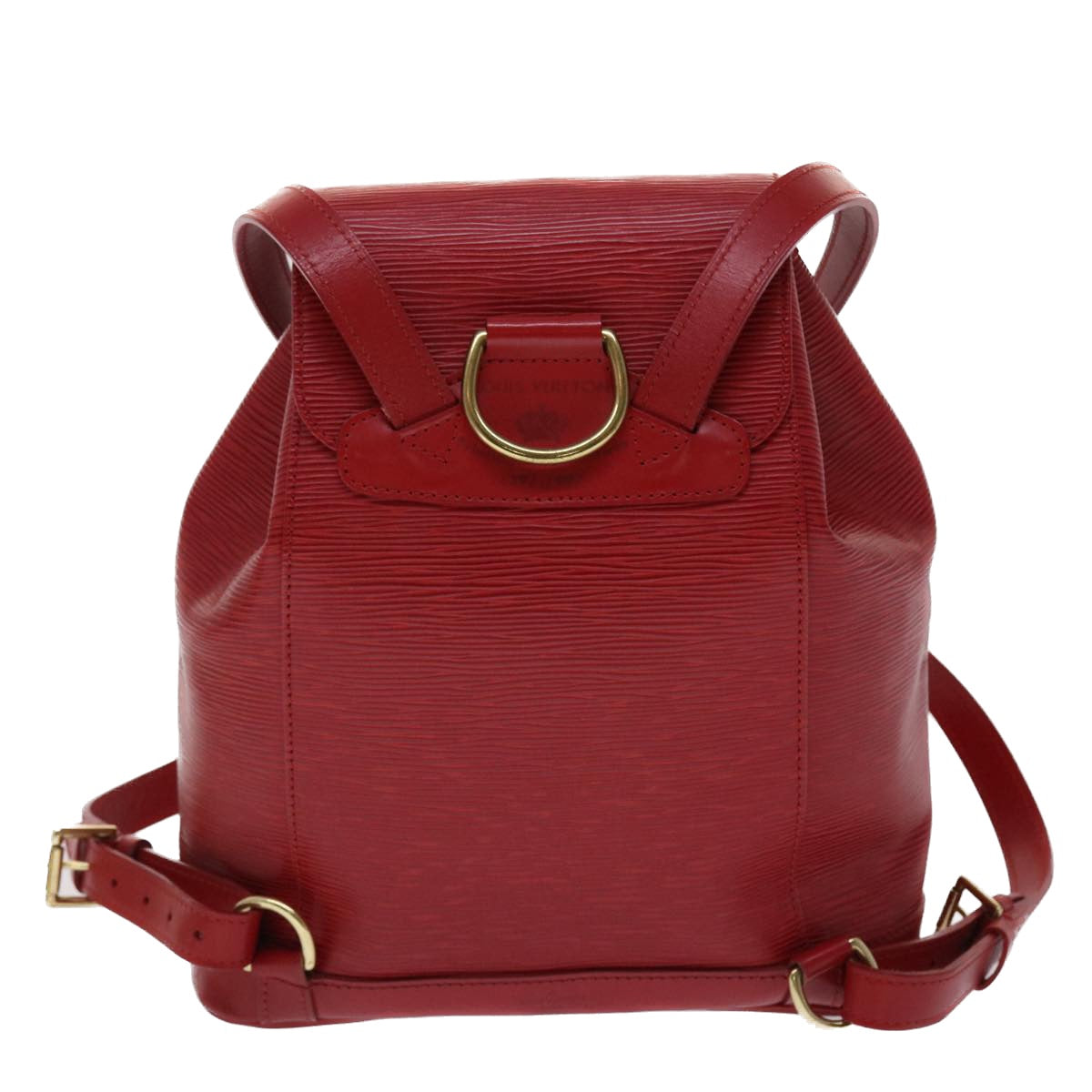 Louis Vuitton Montsouris Red Leather Backpack Bag