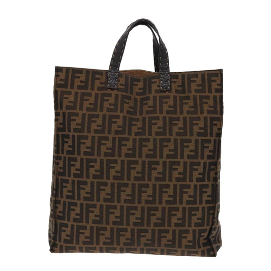 Fendi Selleria Brown Canvas Tote Bag