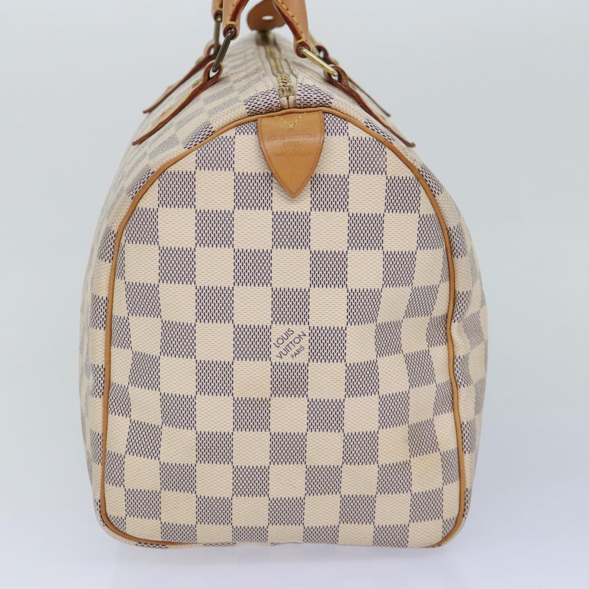 Louis Vuitton Speedy 30 White Canvas Hand Bag