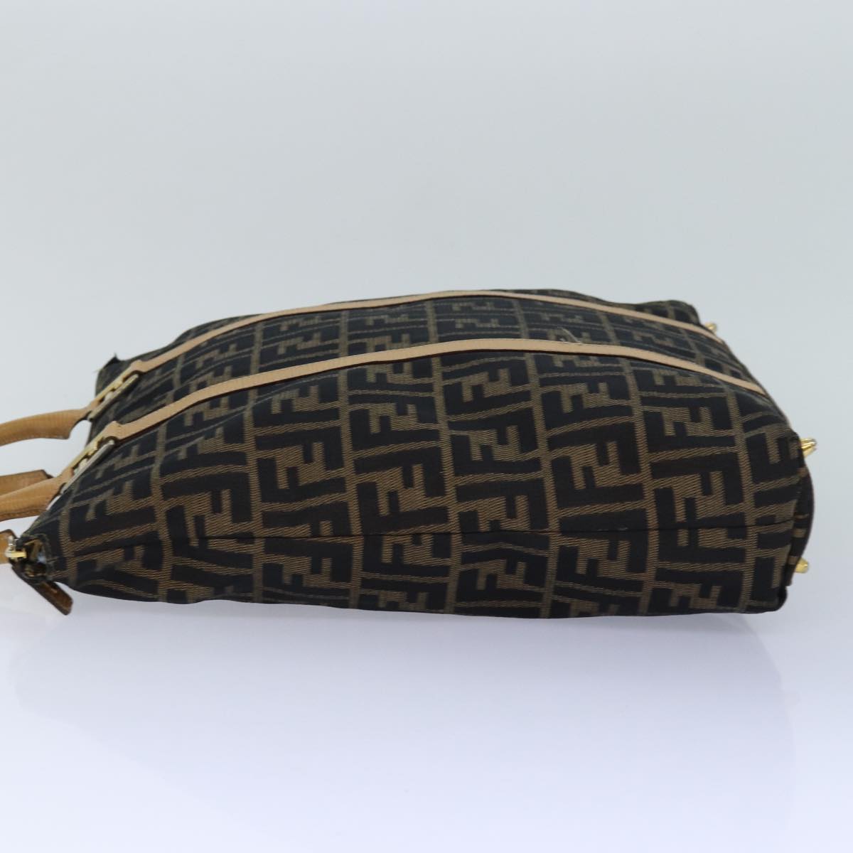 Fendi Zucca Brown Canvas Hand Bag