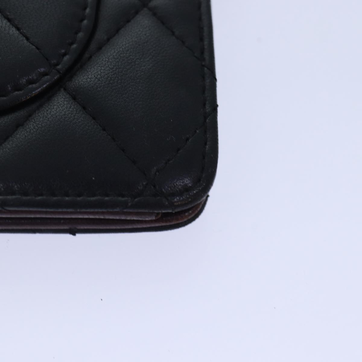 Chanel Matelassé Black Leather Wallet Accessories