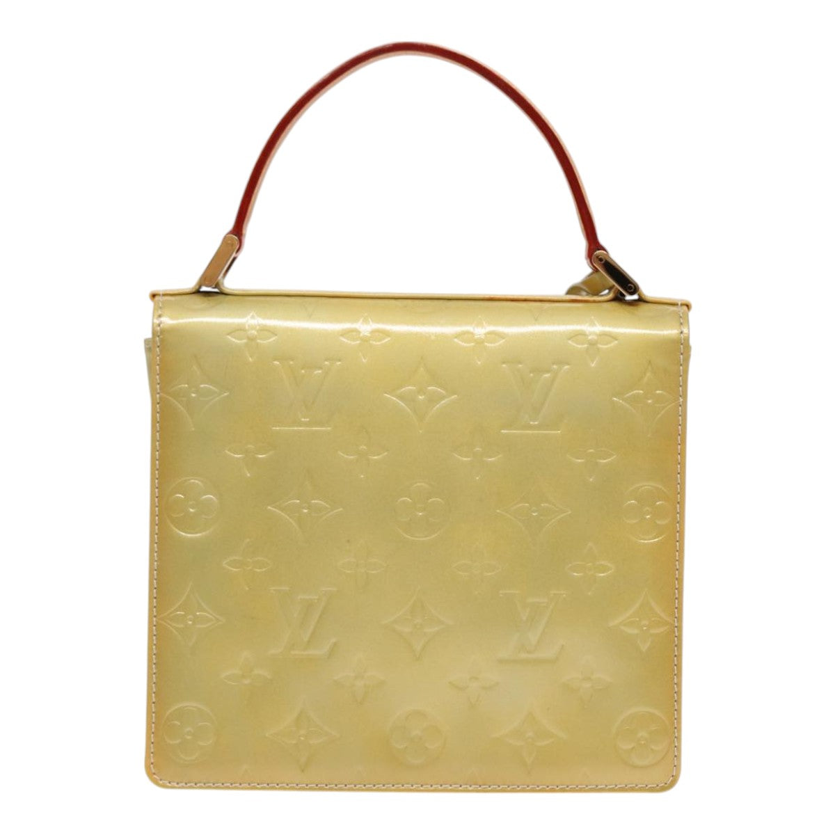 Louis Vuitton Spring Street Yellow Patent Leather Hand Bag