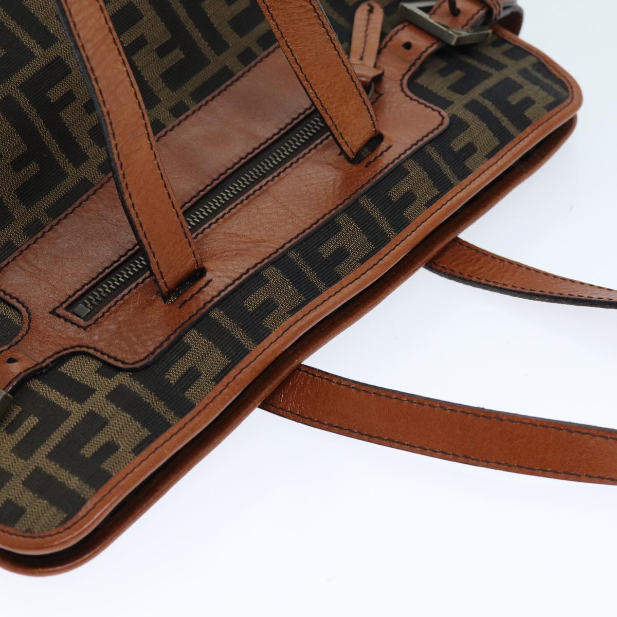 Fendi Zucca Brown Canvas Tote Bag