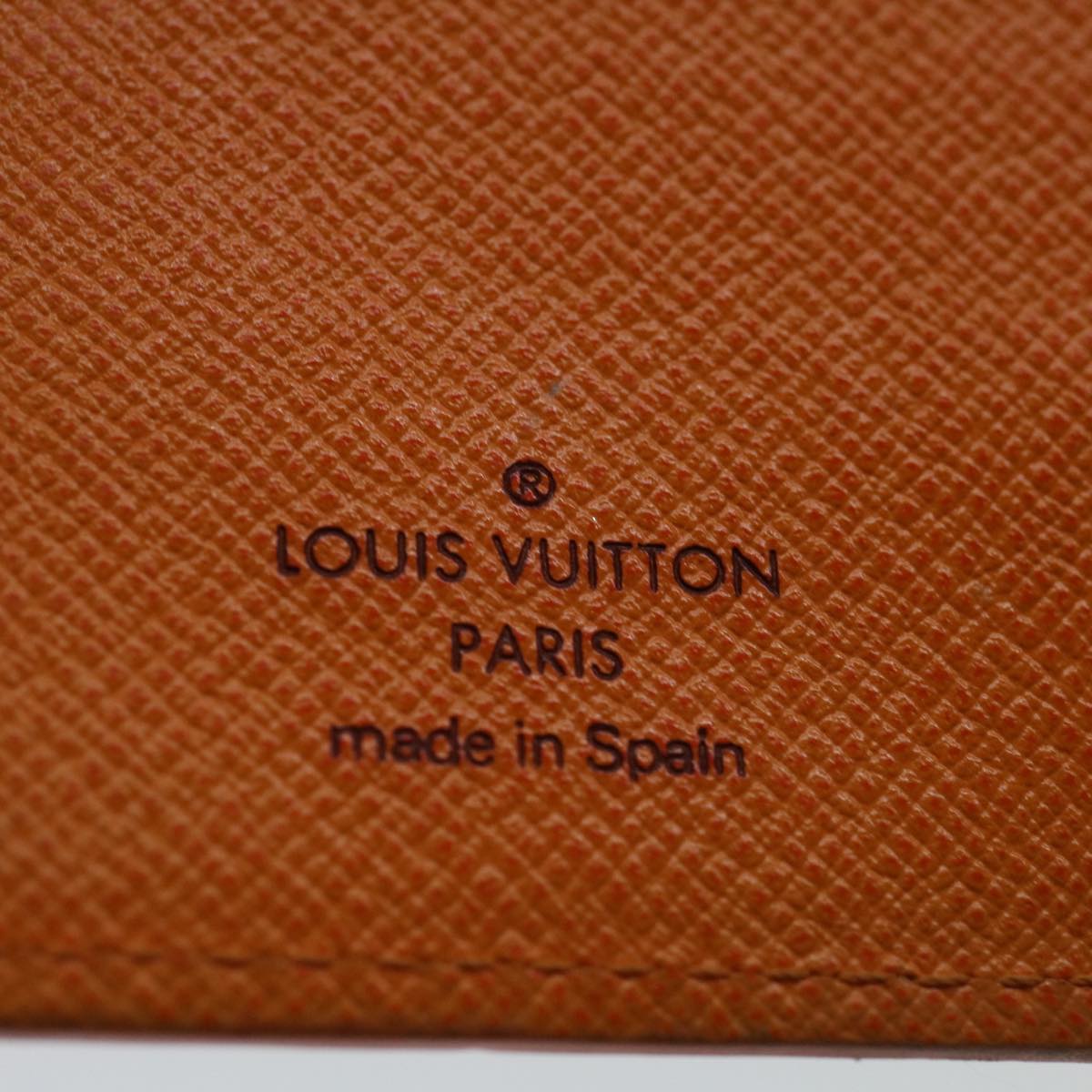 Louis Vuitton Agenda PM Orange Leather Wallet Accessories