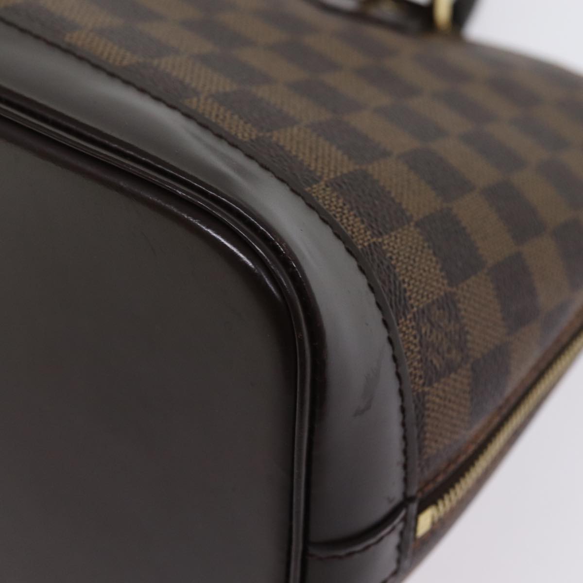 Louis Vuitton Alma Brown Canvas Hand Bag