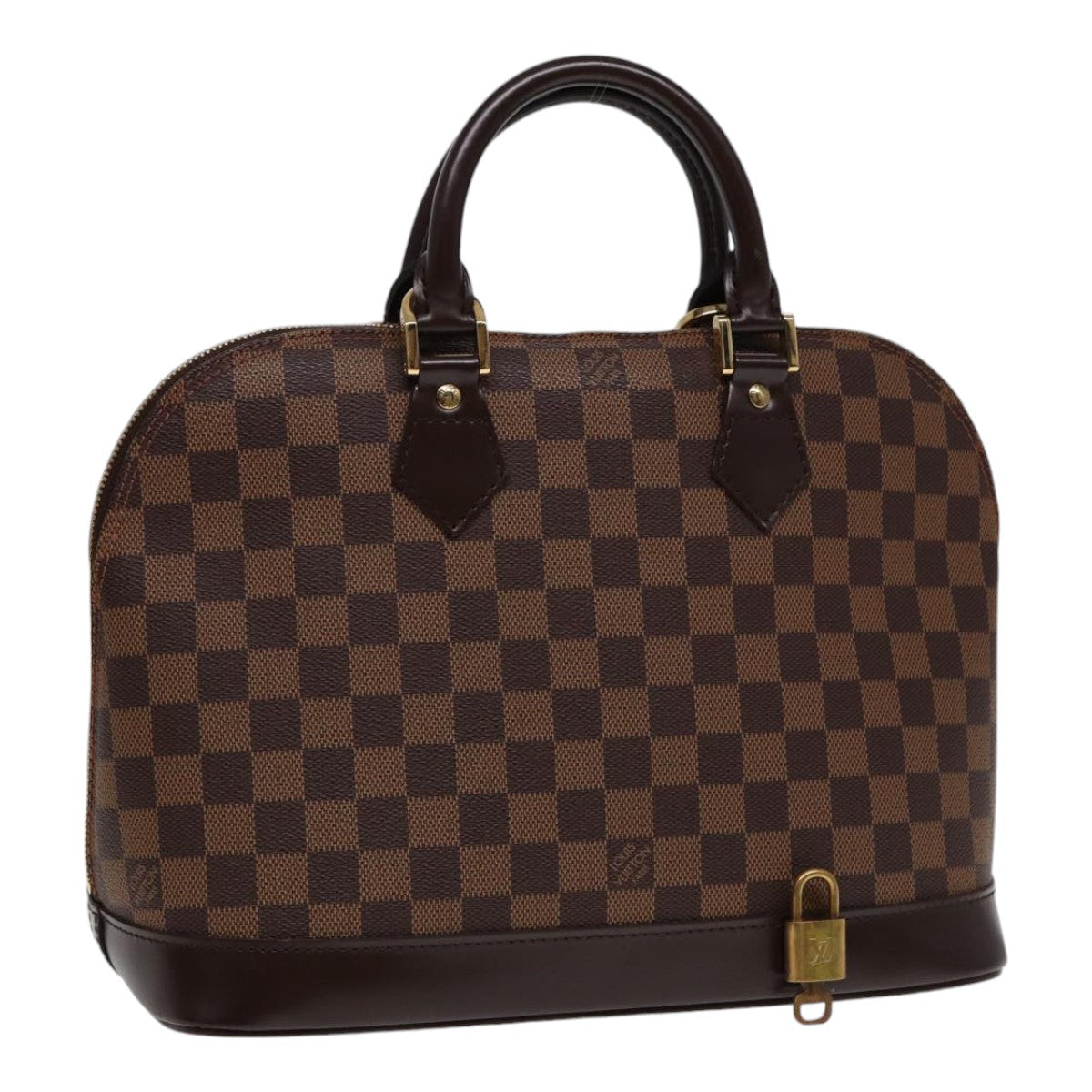 Louis Vuitton Alma Brown Canvas Hand Bag