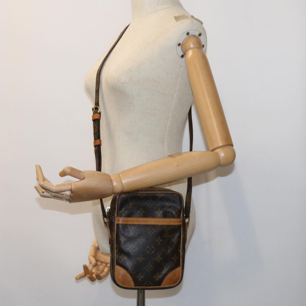 Louis Vuitton Danube Brown Canvas Shoulder Bag