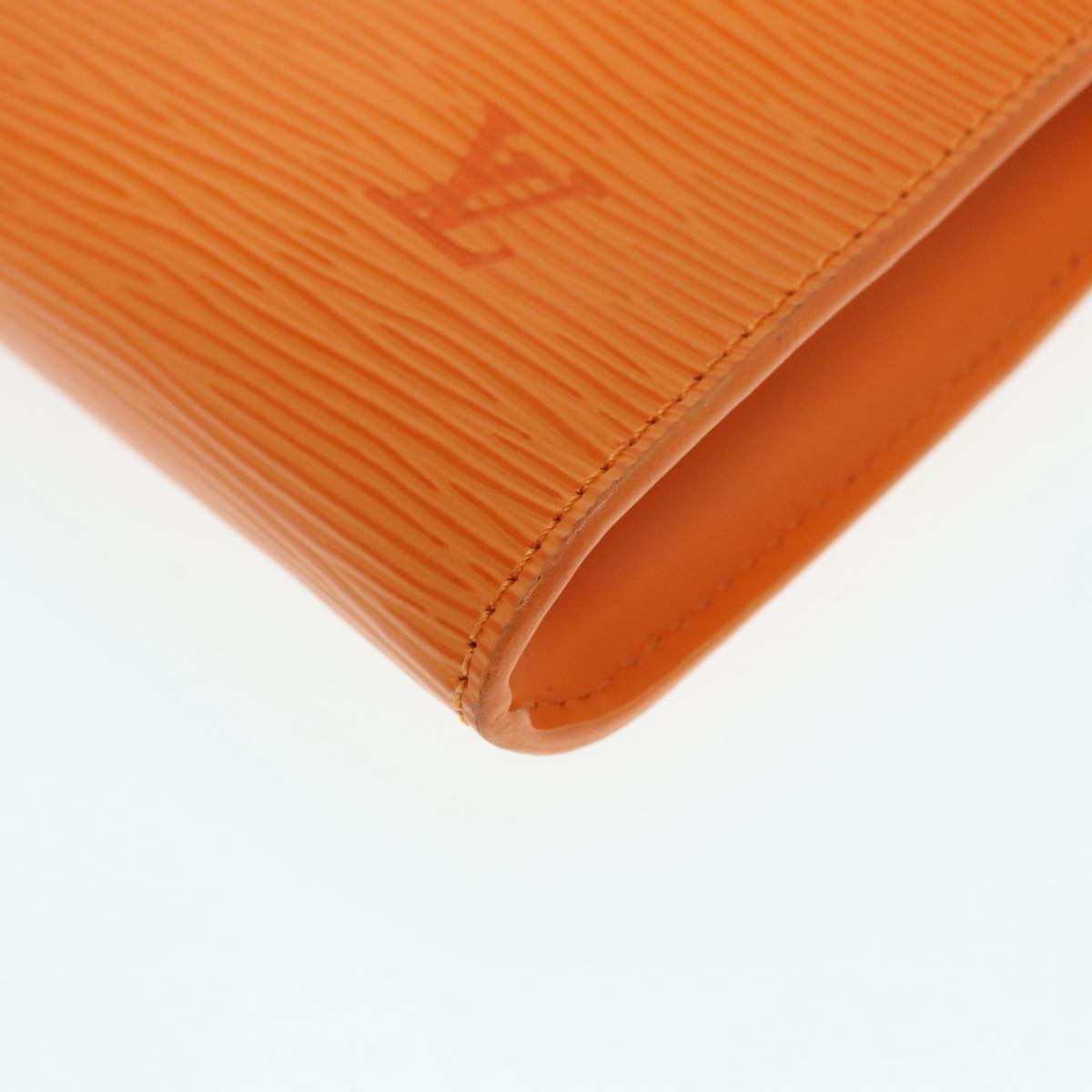 Louis Vuitton Pochette Accessoire Orange Leather Hand Bag