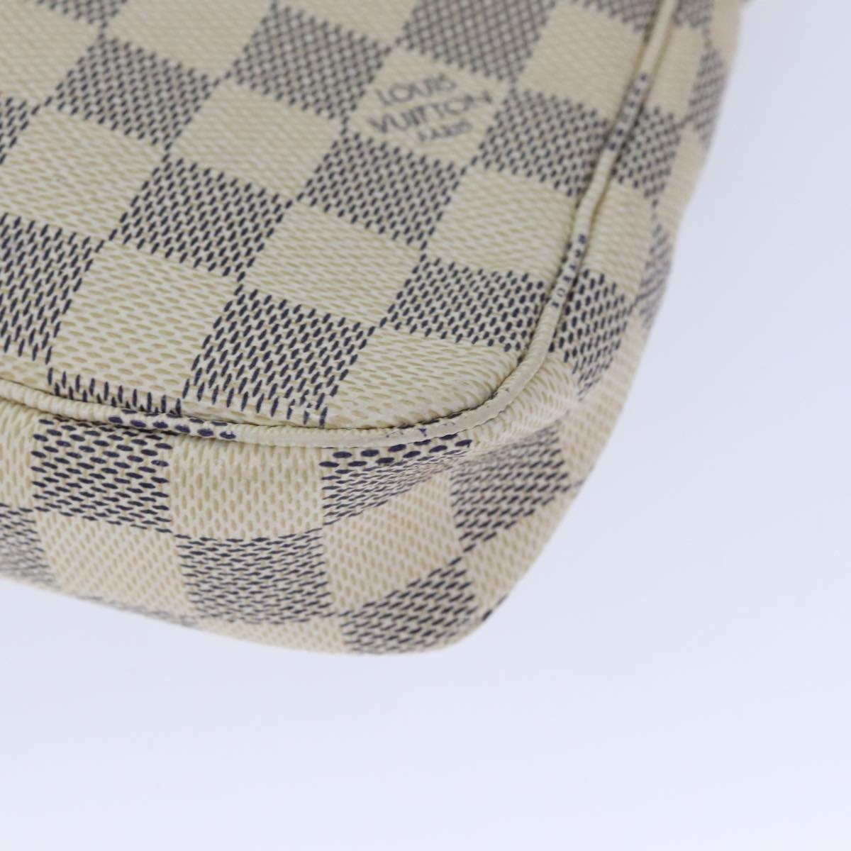 Louis Vuitton Pochette Accessoire Beige Canvas Clutch Bag