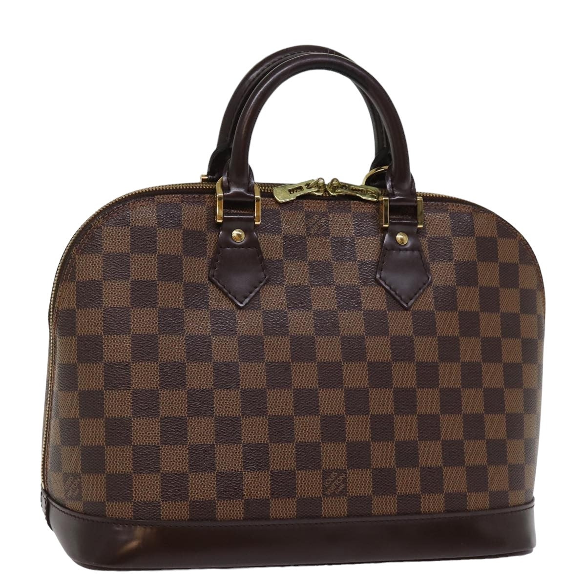 Louis Vuitton Alma Brown Canvas Hand Bag