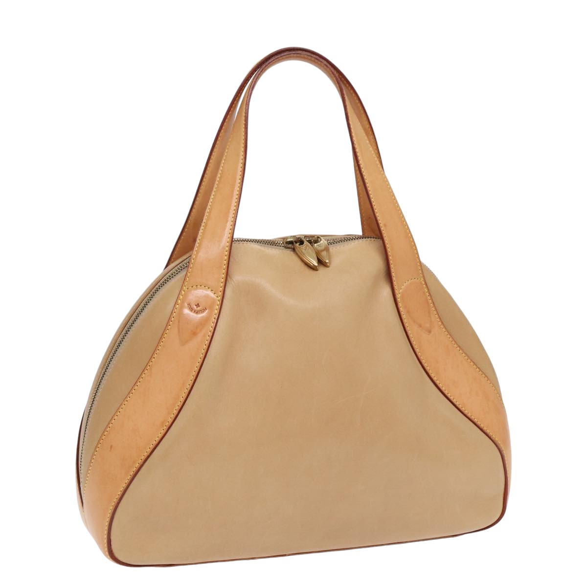 Louis Vuitton Normandy Beige Leather Hand Bag