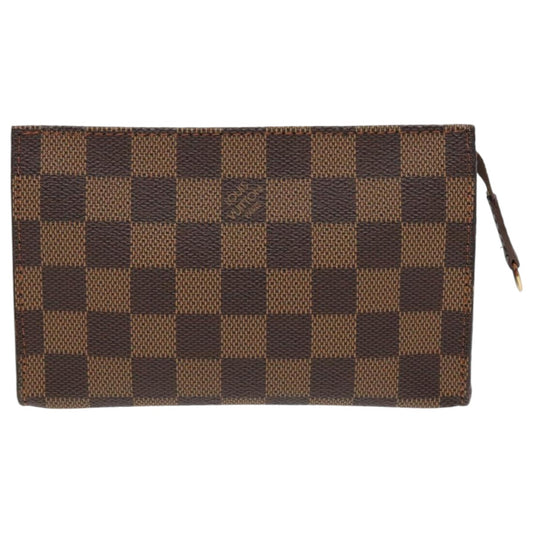 Louis Vuitton Poche Toilette Brown Canvas Clutch Bag