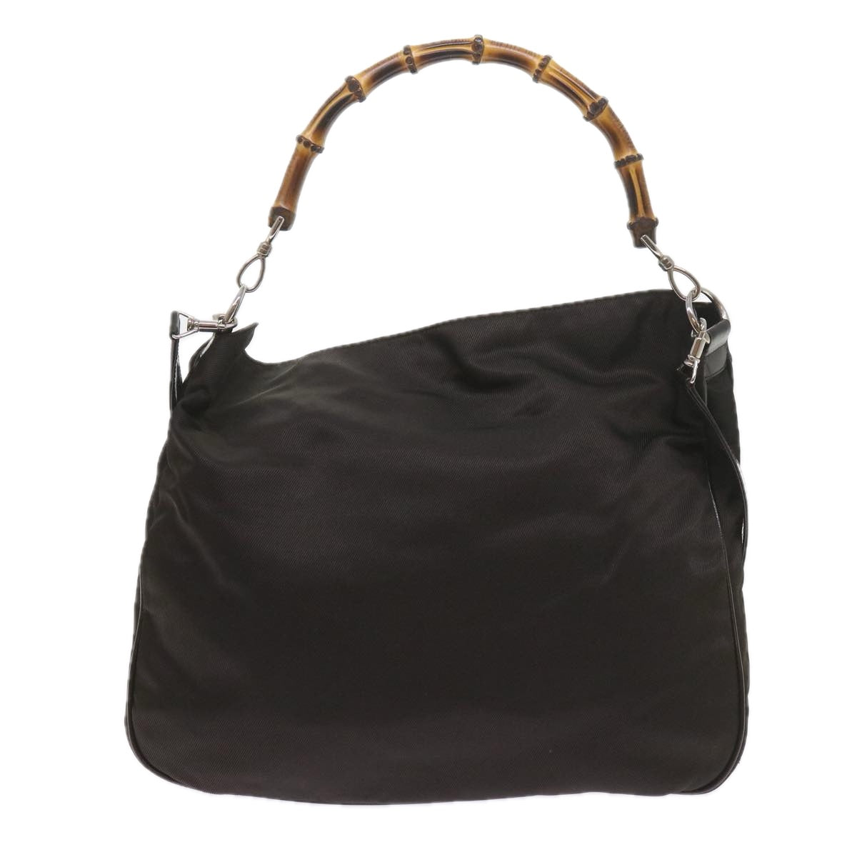 Gucci Bamboo Black Synthetic Shoulder Bag